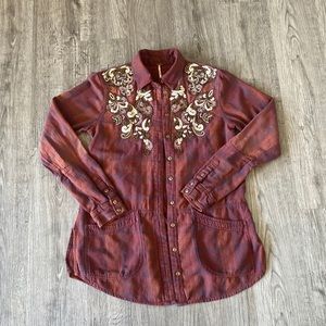 Free People Button Down w/ Pockets!